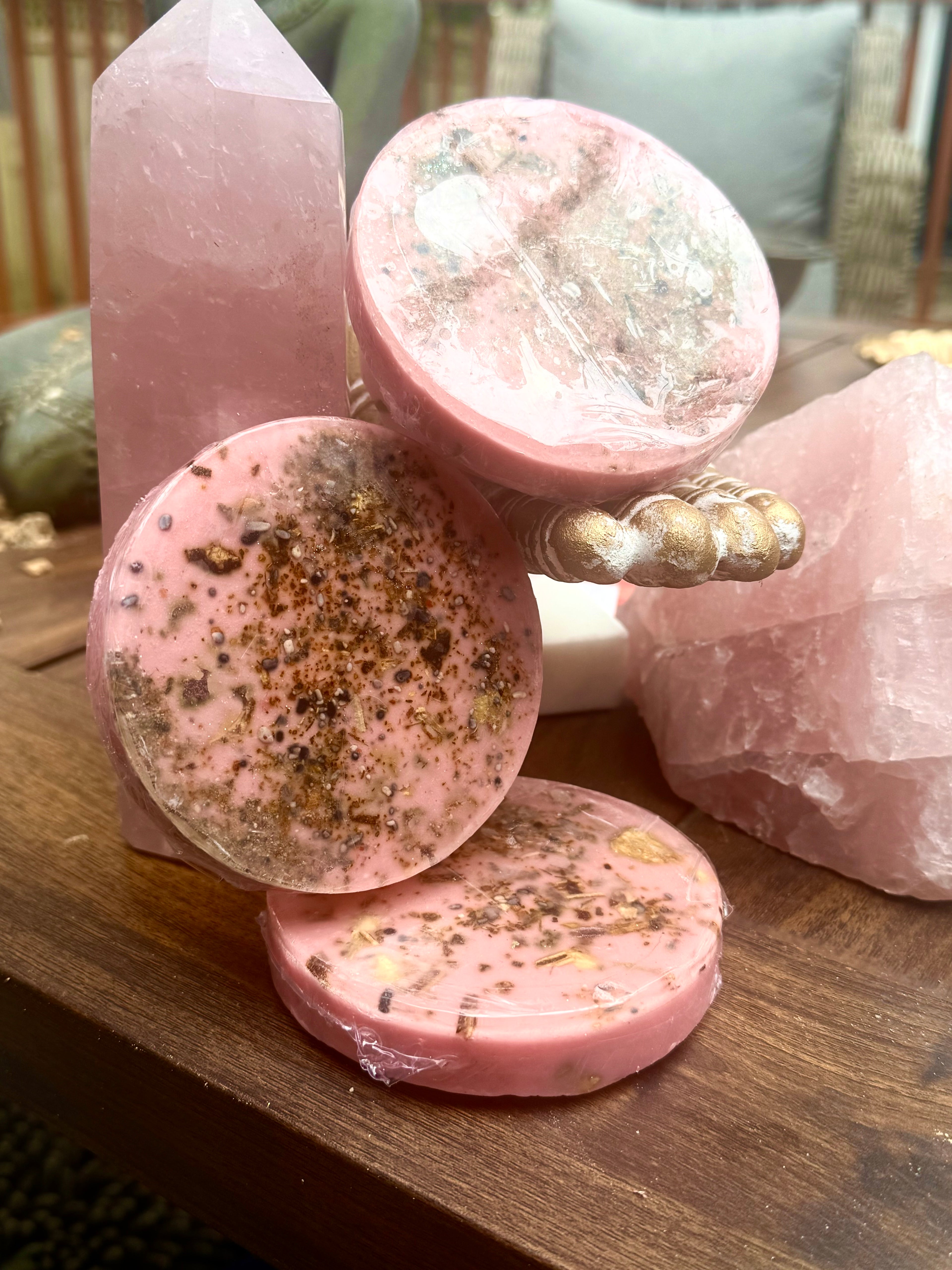 🌹🔥Energetic Infused Aphrodisiac Soap – “Eros Touch” Bar